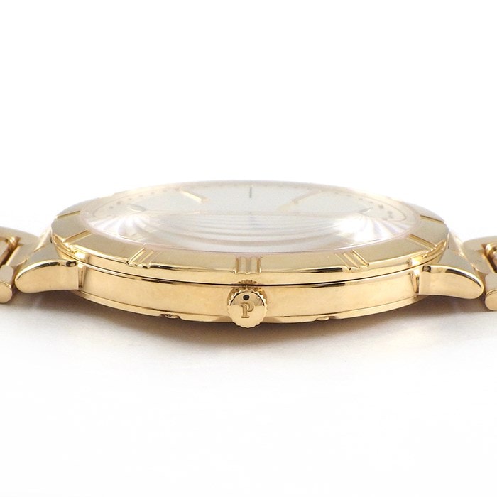 ピアジェ PIAGET 腕時計 ダンサー P10440 サンレイ シルバー文字盤 裏スケ K18PG 手巻き 【OH済み】 【箱・保付き】 【中古】