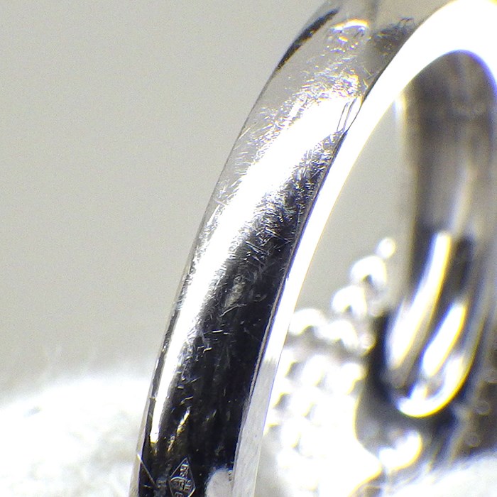 ヴァンクリーフ＆アーペル Van Cleef & Arpels リング ヴィンテージ アルハンブラ VCARP9XI00 ギョーシェ K18WG 10号 / #50 【箱・保付き】 【中古】