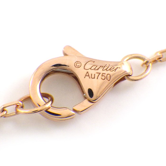 カルティエ Cartier ネックレス トリニティ SM セミパヴェ スリーカラー 33ポイント ダイヤモンド 計0.25ct K18PG K18WG K18YG 【中古】