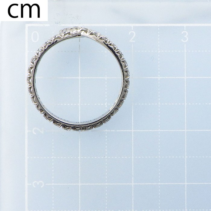 ハリーウィンストン HARRY WINSTON リング リボン バンド WBDPRDPAR フル エタニティ ダイヤモンド 計0.74ct PT950 9号 【箱・保付き】 【中古】