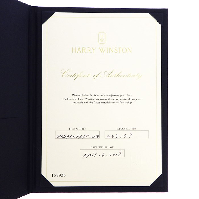 ハリーウィンストン HARRY WINSTON リング リボン バンド WBDPRDPAR フル エタニティ ダイヤモンド 計0.74ct PT950 9号 【箱・保付き】 【中古】