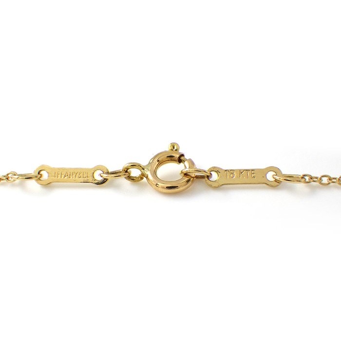 ティファニー Tiffany & Co. ネックレス ダイヤモンド モチーフ ファセット K18YG 【中古】