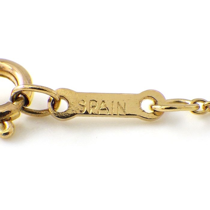 ティファニー Tiffany & Co. ネックレス ダイヤモンド モチーフ ファセット K18YG 【中古】