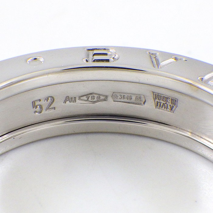 ブルガリ BVLGARI リング B-zero1 ビーゼロワン XS 336022 1バンド K18WG 12号 / #52 【中古】