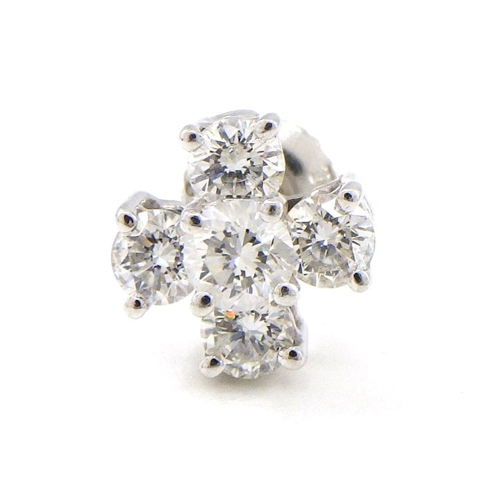 ティファニー Tiffany & Co.】ピアス クロス スクリューキャッチ 