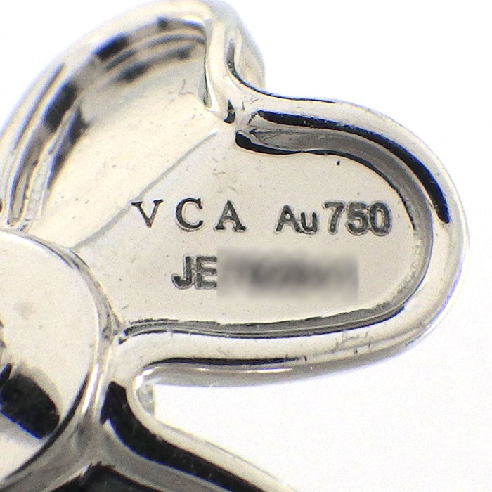 ヴァンクリーフ&アーペル Van Cleef & Arpels ピアス フリヴォル ミニ VCARPJMO00 フラワーモチーフ 2ポイント ダイヤモンド 計0.10ct K18WG 【中古】