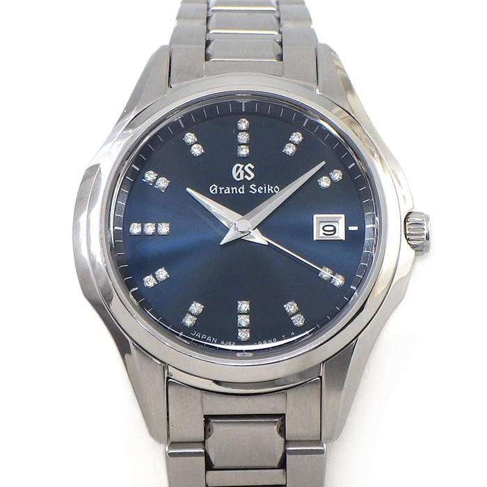 グランドセイコー Grand Seiko 腕時計 ヘリテージコレクション STGF325/4J52-0AE0 25ポイント デイト ダイヤインデックス サンレイ ネイビーブルー文字盤 SS クオーツアナログ 【中古】