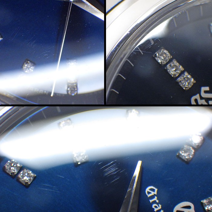 グランドセイコー Grand Seiko 腕時計 ヘリテージコレクション STGF325/4J52-0AE0 25ポイント デイト ダイヤインデックス サンレイ ネイビーブルー文字盤 SS クオーツアナログ 【中古】