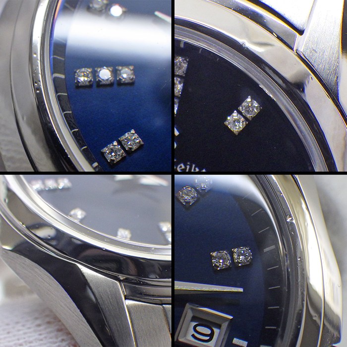 グランドセイコー Grand Seiko 腕時計 ヘリテージコレクション STGF325/4J52-0AE0 25ポイント デイト ダイヤインデックス サンレイ ネイビーブルー文字盤 SS クオーツアナログ 【中古】