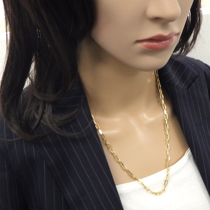 カルティエ Cartier ネックレス サントス B7224582 K18YG 【箱・保付き】 【中古】