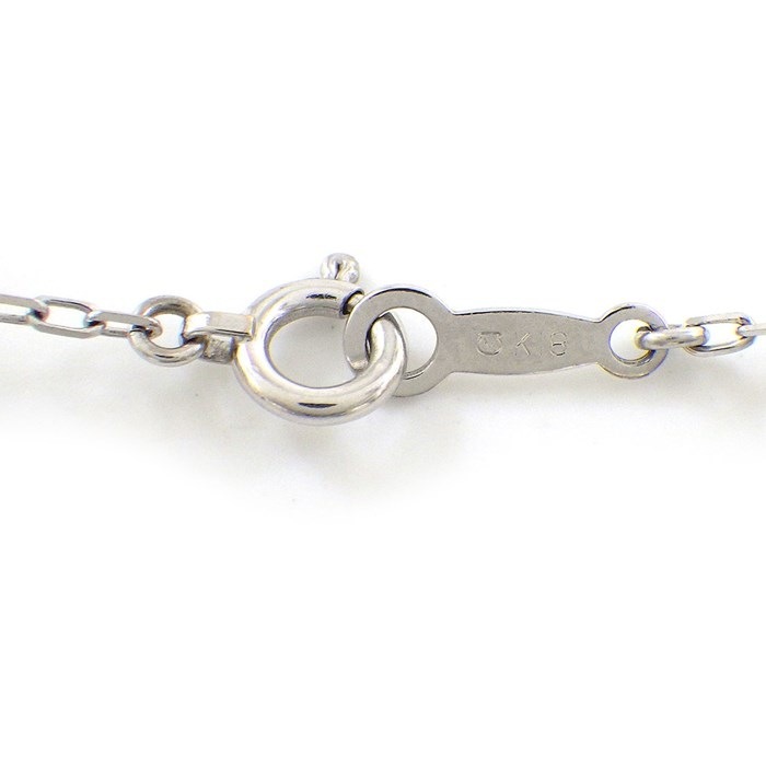 ミキモト MIKIMOTO ブレスレット ステーション 8ポイント パール 6.5mm珠 K18WG 【中古】