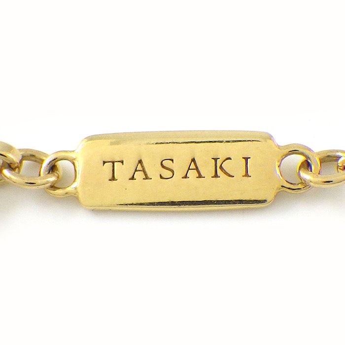 タサキ 田崎真珠 TASAKI ネックレス デインジャー サークル 7ポイント アコヤ真珠 K18YG 【中古】