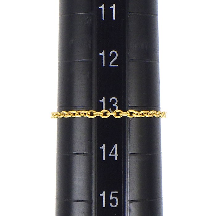 クリスチャンディオール Christian Dior リング ミミウィ JSOU95001 チェーン 1ポイント ダイヤモンド 0.05ct K18YG 13号 【箱・保付き】 【中古】