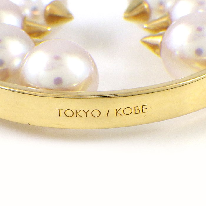 タサキ 田崎真珠 TASAKI ネックレス デインジャー サークル 7ポイント アコヤ真珠 K18YG 【中古】