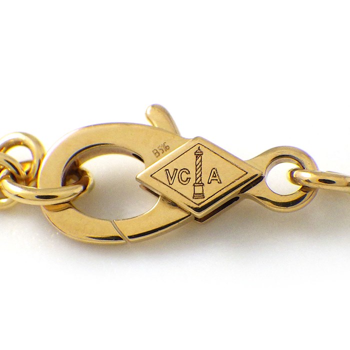 ヴァンクリーフ＆アーペル Van Cleef & Arpels ネックレス ヴィンテージ アルハンブラ VCARA45800 オニキス K18YG 【箱・保付き】 【中古】