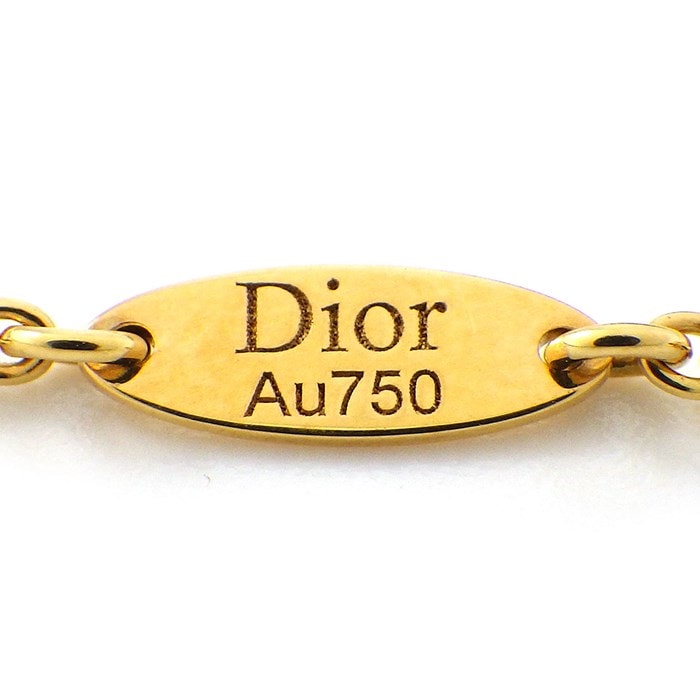 クリスチャンディオール Christian Dior ブレスレット ローズデヴァン ラウンド サークル スター ダイヤモンド K18YG 【中古】