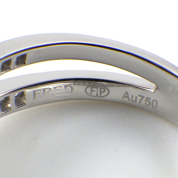 フレッド FRED リング シャンスアンフィニ MM 4B0869 ダイヤモンド 計 0.39ct K18WG 13.5号 / #54 【中古】