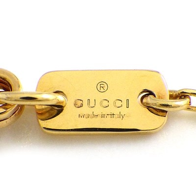 グッチ GUCCI ネックレス GG ランニング ロゴ マルチカラー ピンク サファイア ブルー トパーズ アメジスト ツァボライト グリーンガーネット K18YG 【中古】