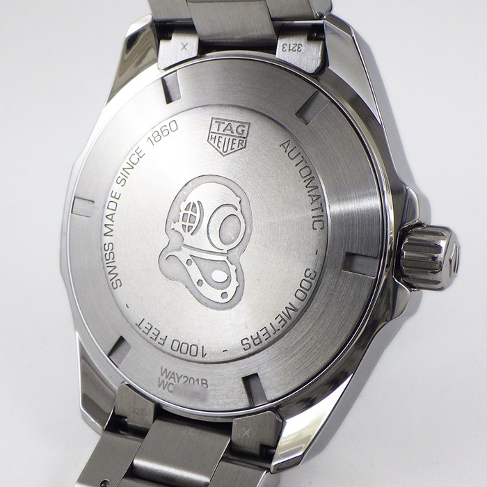 タグ・ホイヤー TAG Heuer 腕時計 アクアレーサー キャリバー5 WAY201B.BA0927 ブルー文字盤 デイト 回転ベゼル SS セラミック 自動巻き 【箱・保付き】 【中古】