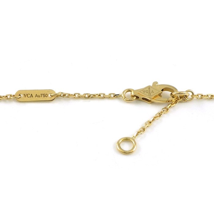 ヴァンクリーフ＆アーペル Van Cleef & Arpels ネックレス フリヴォル ミニ VCARP7SB00 1ポイント エメラルド 0.04ct K18YG 【箱・保付き】 【中古】