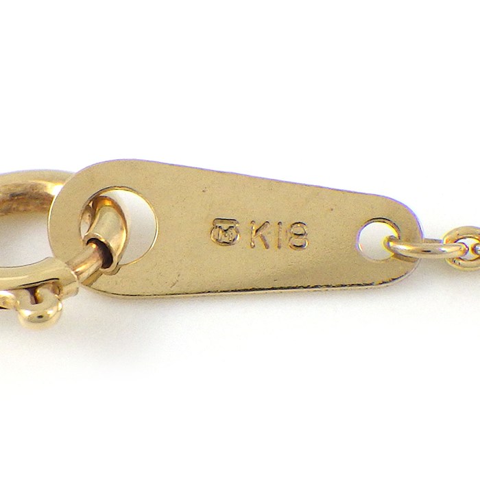 ミキモト MIKIMOTO ネックレス フラワーモチーフ パール 5.5mm珠 ダイヤモンド K18YG 【中古】