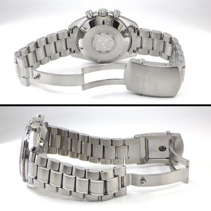 オメガ OMEGA 腕時計 スピードマスター ブロードアロー 3551.50.00 クロノメーター クロノグラフ デイト タキメーター スモールセコンド 夜光インデックス 夜光針 ブラック文字盤 SS 自動巻き 【中古】