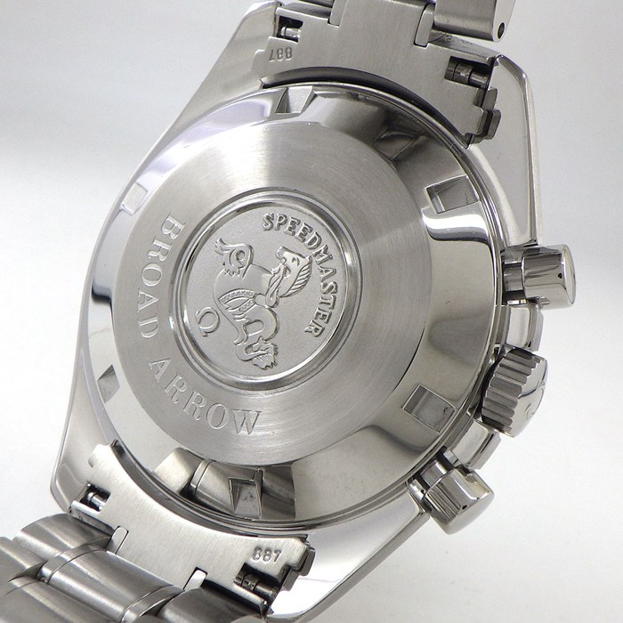 オメガ OMEGA 腕時計 スピードマスター ブロードアロー 3551.50.00 クロノメーター クロノグラフ デイト タキメーター スモールセコンド 夜光インデックス 夜光針 ブラック文字盤 SS 自動巻き 【中古】