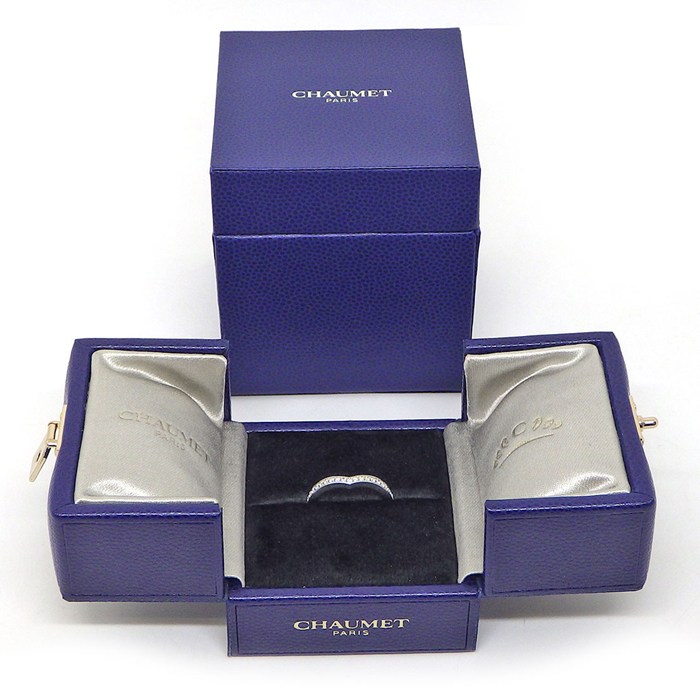 ショーメ Chaumet リング ジョセフィーヌ エグレット 082554 V字 27ポイント ダイヤモンド 計0.23ct PT950 11号 / #51 【中古】
