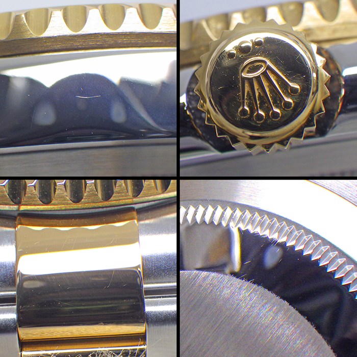 ロレックス Rolex 腕時計 サブマリーナー デイト 116613LN ルーレット刻印 デイト 夜光インデックス 夜光針 回転ベゼル ブラック文字盤 K18YG SS 自動巻き 【箱・保付き】 【中古】