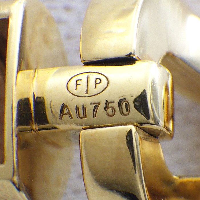 フレッド FRED ブレスレット フォース10 ラージモデル LM 0B0092-6B1042 ホワイト シェル K18YG 【中古】