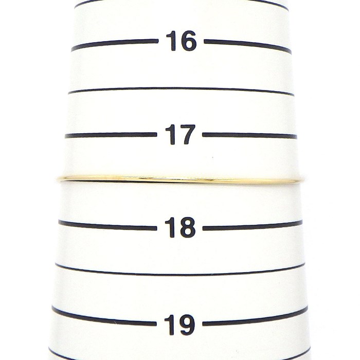 ティファニー Tiffany & Co. バングル フープ シングルロウ ミディアム 60152217 2ポイント ダイヤモンド 0.10ct K18YG 【中古】