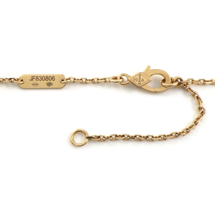 ヴァンクリーフ＆アーペル Van Cleef & Arpels ネックレス ラッキースプリング プラムブロッサム VCARP9X100 ホワイト シェル K18PG 【中古】