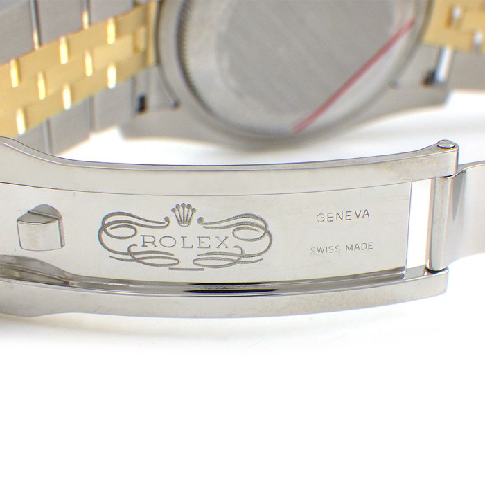 ロレックス Rolex 腕時計 デイトジャスト 36 116233 ローマンインデックス ホワイト文字盤 デイト K18YG SS 自動巻き 【中古】