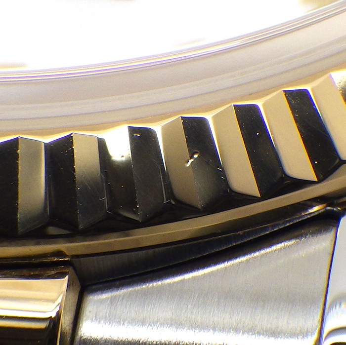 ロレックス Rolex 腕時計 デイトジャスト 36 116233 ローマンインデックス ホワイト文字盤 デイト K18YG SS 自動巻き 【中古】