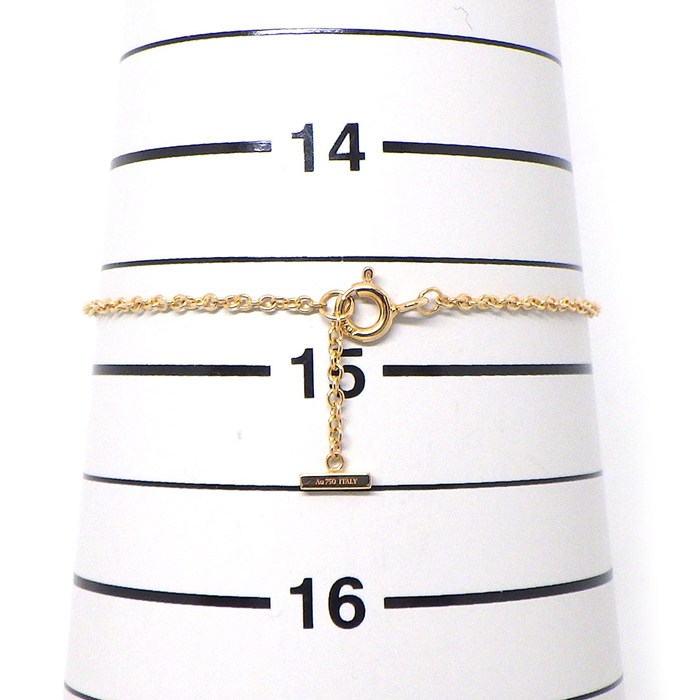 ティファニー Tiffany & Co. ブレスレット Tスマイル ミニ 62994657 ダイヤモンド 計0.04ct K18PG 【中古】