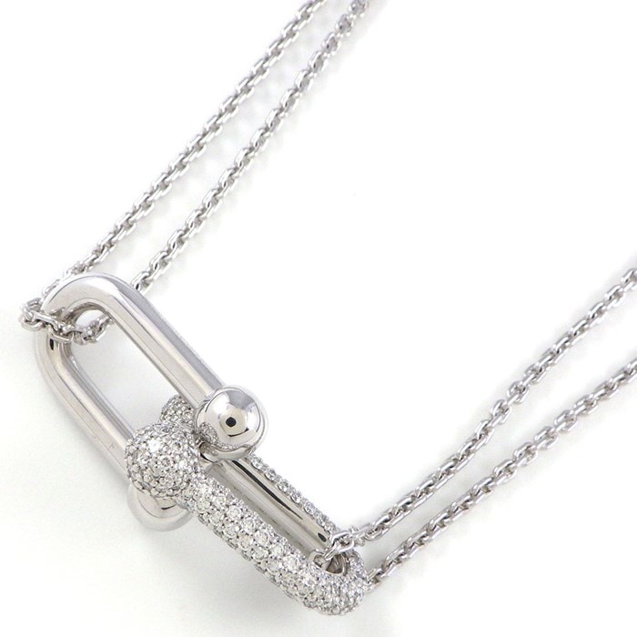 【新品同様】 ハードウェア ラージ ダブル リンク ペンダント ロシルバー TIFFANY&Co. ティファニー ハードウェア ラージ ダブルリンク