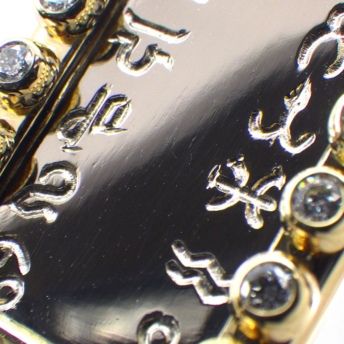 カルティエ Cartier ペンダントトップ ホロスコープ レクタングル ゾディアック 1ポイント ルビー 11ポイント ダイヤモンド 計0.295ct K18YG K18WG 【中古】