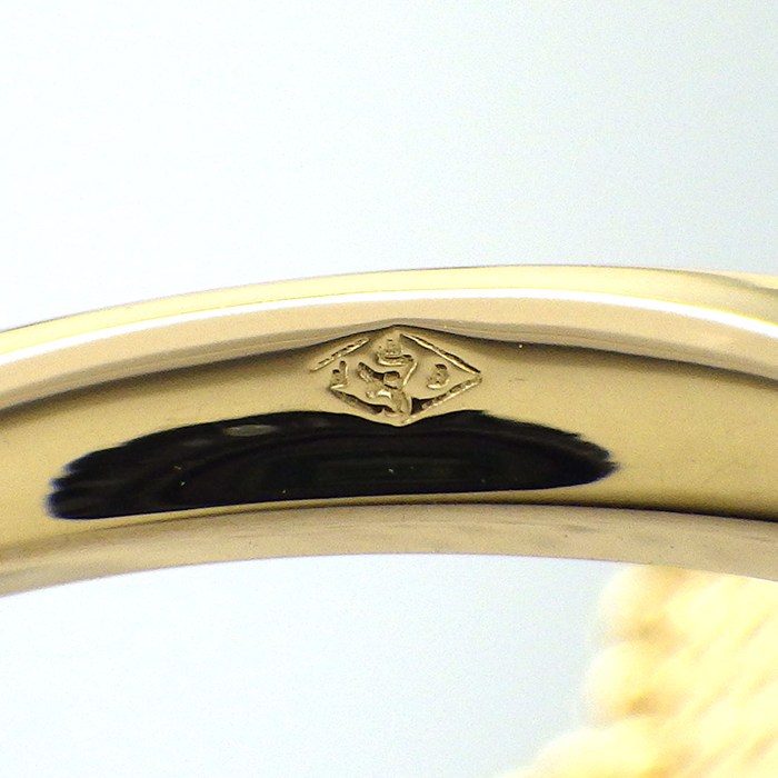 ヴァンクリーフ＆アーペル Van Cleef & Arpels リング ヴィンテージアルハンブラ VCARO3QM49 マラカイト 1ポイント ダイヤモンド 0.05ct K18YG 9号 / #49 【中古】