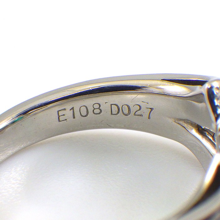 【クレサンベール 合成エメラルド ダイヤモンド】 リング クレサンベール 合成エメラルド 1.08ct ダイヤモンド 計0.27ct PT950 9号 【中古】