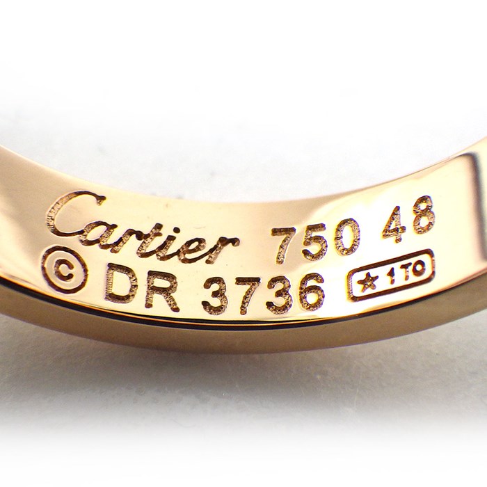 カルティエ Cartier リング ハッピーバースデー ロゴ バンド C2
