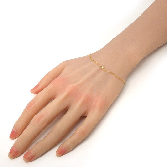 カルティエ Cartier ブレスレット ダムール XS ディアマン レジェ B6045617 1ポイント ダイヤモンド 0.04ct K18YG 【箱・保付き】 【中古】