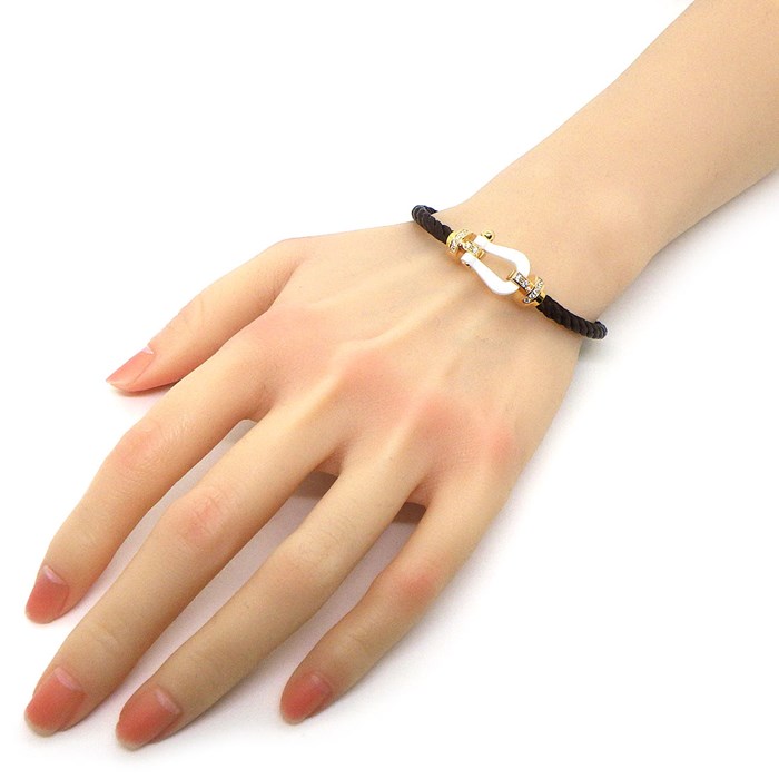 フレッド FRED ブレスレット フォース10 ラージ LM ブラウン コード  