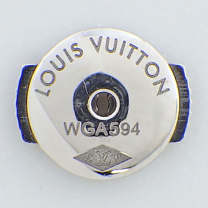 ルイ・ヴィトン LOUIS VUITTON ピアス ピュス クラッカント Q96093 モノグラム スター フラワー ピンクサファイア パヴェ ダイヤモンド K18WG 【中古】