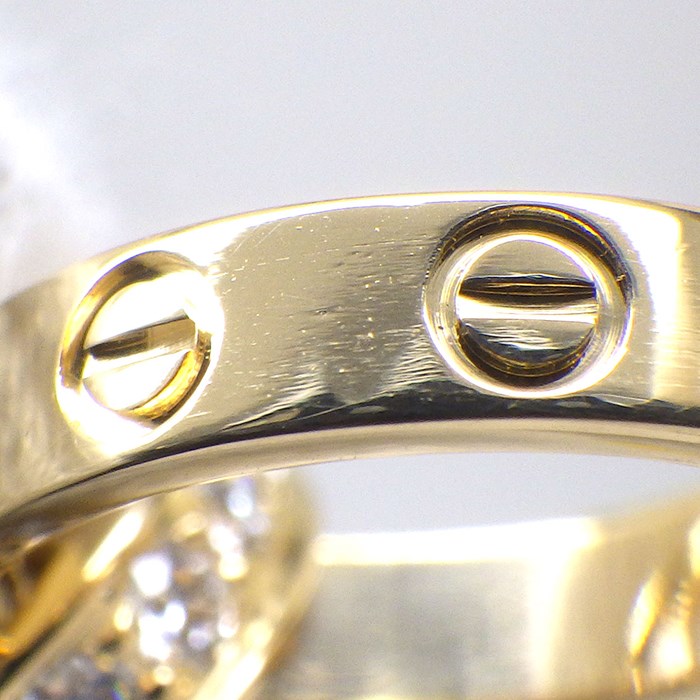 カルティエ Cartier ネックレス ラブ B7013800 ベビーラブ セミパヴェ 18ポイント ダイヤモンド 計0.22ct K18YG 【中古】