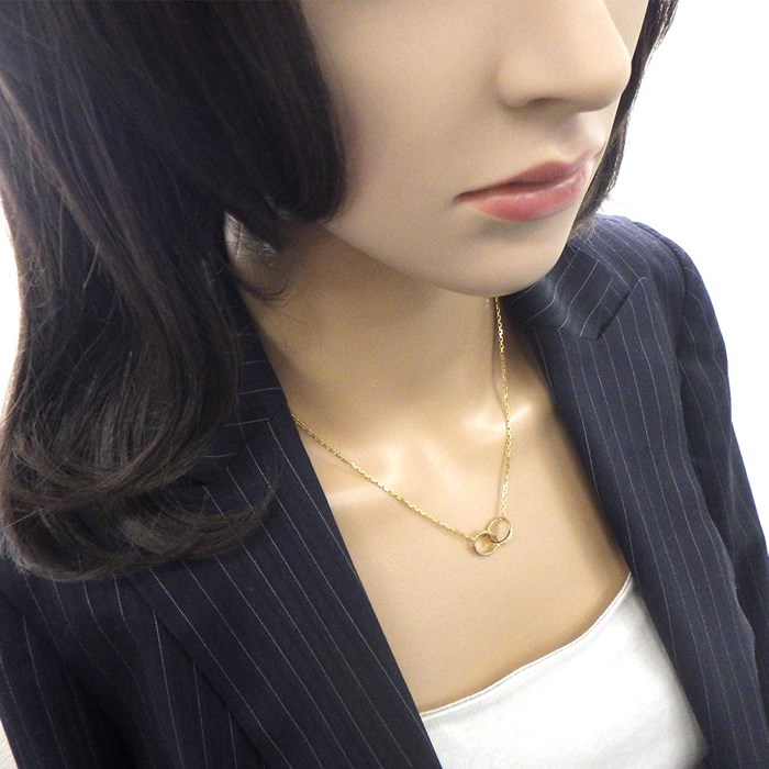 カルティエ Cartier ネックレス ラブ B7013800 ベビーラブ セミパヴェ 18ポイント ダイヤモンド 計0.22ct K18YG 【中古】