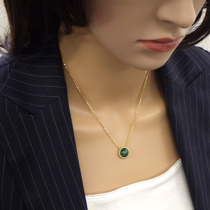 Van Cleef&Arpels ペルレ クルール ペンダント マラカイト YG ヴァンクリーフ＆アーペル Van Cleef & Arpels ネックレス