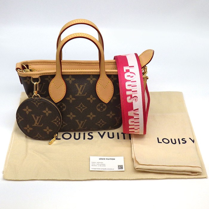 ルイ・ヴィトン Louis Vuitton トート/ショルダーバッグ ネヴァーフル BB M46786 ローズ・ペオニー モノグラムキャンバス レザー 【中古】