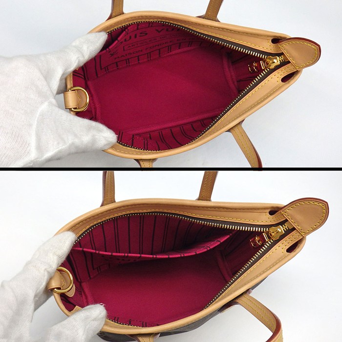 ルイ・ヴィトン Louis Vuitton トート/ショルダーバッグ ネヴァーフル BB M46786 ローズ・ペオニー モノグラムキャンバス レザー 【中古】