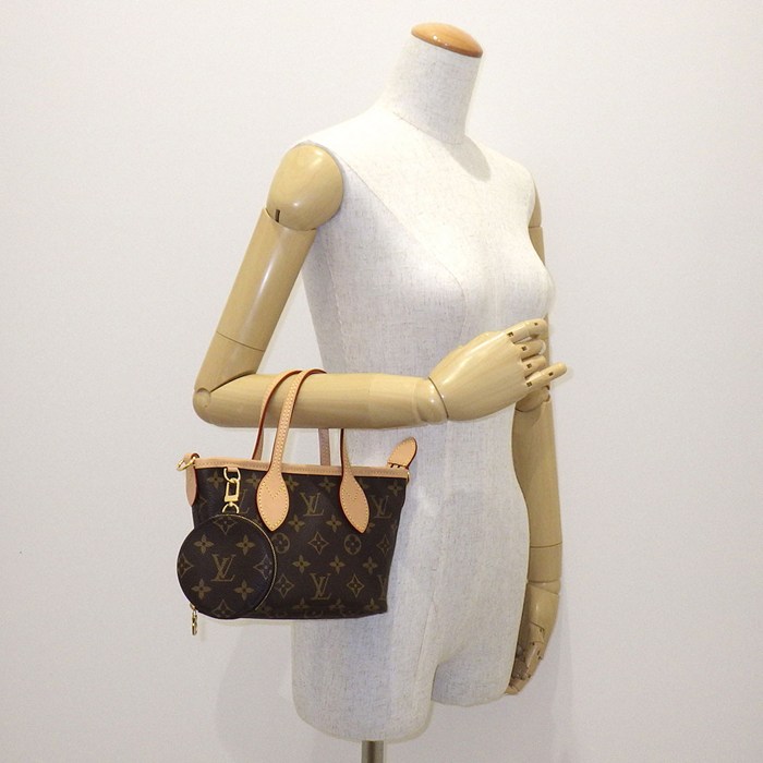 ルイ・ヴィトン Louis Vuitton トート/ショルダーバッグ ネヴァーフル BB M46786 ローズ・ペオニー モノグラムキャンバス レザー 【中古】