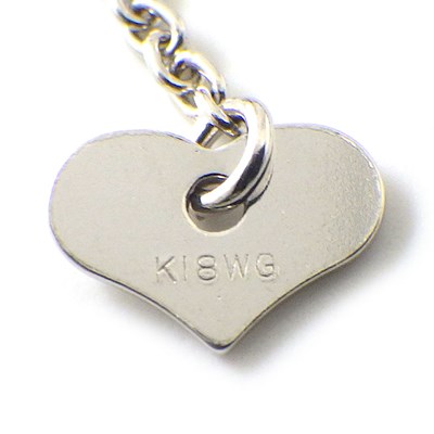 ブラックダイヤモンド ホワイトダイヤモンド】 ネックレス ハート  